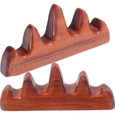 Porte-pinceaux en bois, adapté aux pinceaux de calligraphie chinoise, avec 2 supports. (1/5)