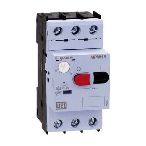 WEG MPW18-3-C025 Interruttore di protezione del motore regolabile 0.25 A 1 pz. (1/2)
