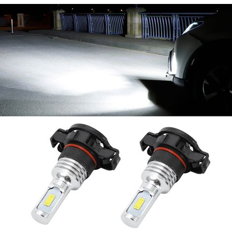 Pack De 2 Ampoules LED 80W 6000K Blanc Froid pour Phares H16/5202 - Feux de Brouillard et Conduite Auto, Kit de Lampe de Voiture (1/5)