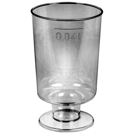 Vasos con pie PS de 50 ml (VP 5), 20 unidades