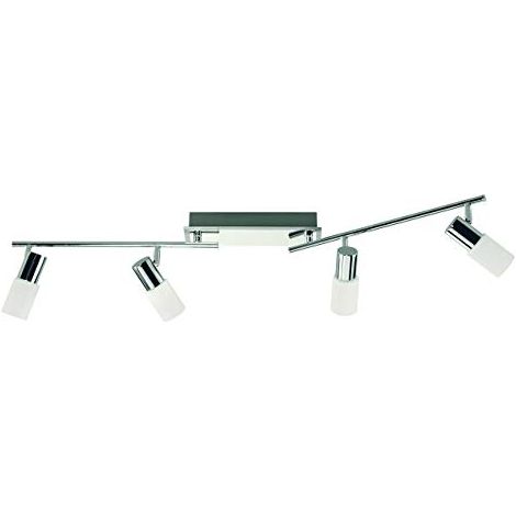 ACTION WOFI - BARRA LED BAS DA SOFFITTO4 LUCI LED 5W 400LUM NICKEL SATINATO (1/4)