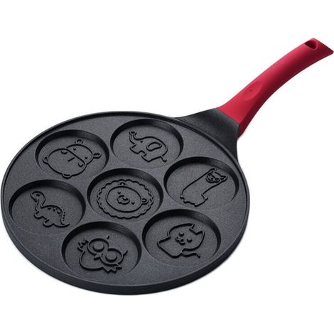 Poêle à crêpes - Moules à crêpes antiadhésifs pour enfants, avec 7 formes d'animaux (1/5)