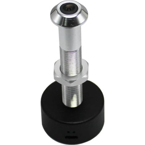 Tuya Diamètre 12MM Grand Angle Fisheye Double Fréquence WiFi Oeil de Porte Argent + Noir (1/5)