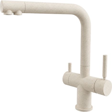 Shurity 524 Rubinetto da cucina 5 vie Acciaio Inox Granito Avena (1/2)