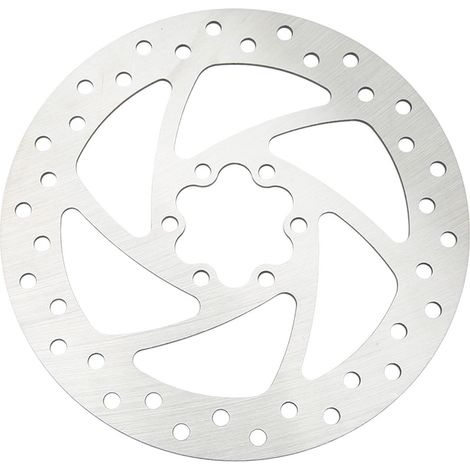Disque de frein en acier inoxydable de 160 mm à 6 boulons pour trottinette électrique, avec 6 vis. (1/5)