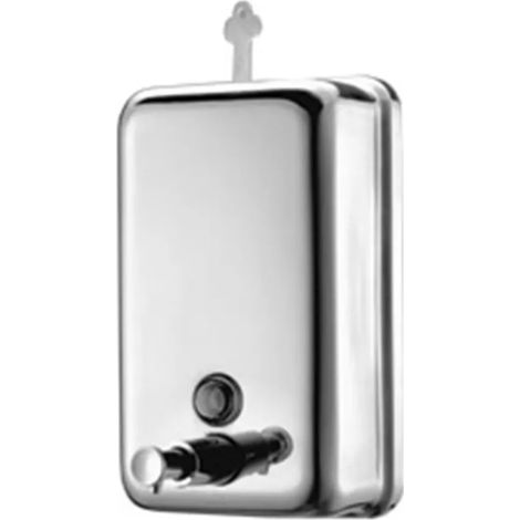 Dosatore sapone liquido a parete 1200 ml in acciaio inox lucido (1/2)
