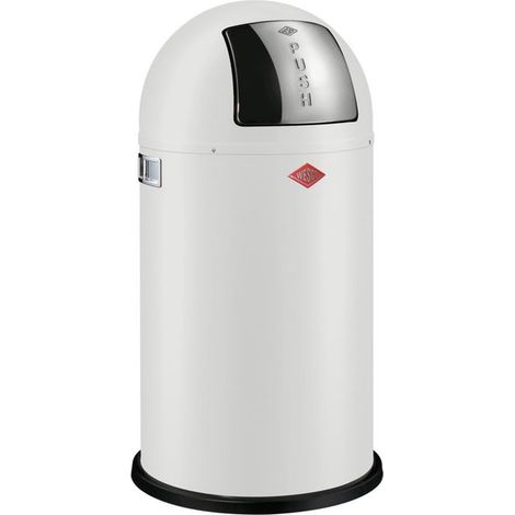 Wesco Pushboy Pattumiera 50 Litri Bianco Opaco