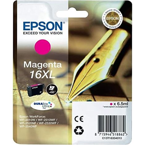 Cartucho Epson 16XL Magenta WF-2010 WF-2520 WF-2530 WF-2054