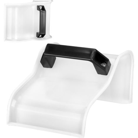 Truelle à bordures en béton avec manche pour la réalisation de bordures de jardin, outil de modelage et de finition pour aménagements paysagers. (1/5)