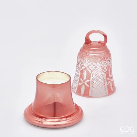 EDG Enzo De Gasperi Candela Campana H 18 Cm D 13 Cm Pink