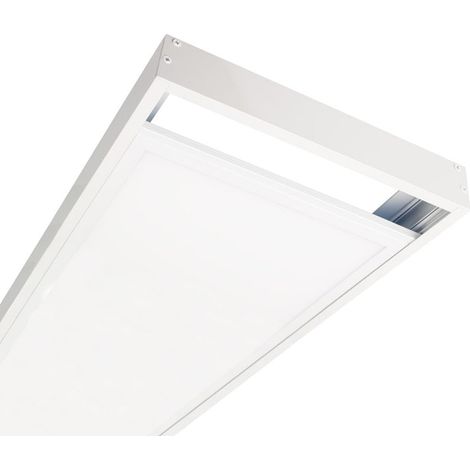 Silamp – Kit en saillie blanc pour panneau LED 120x30 Slim – Installation rapide sans faux plafond – Vis inclus pour fixation – Pour espaces confinés (1/5)
