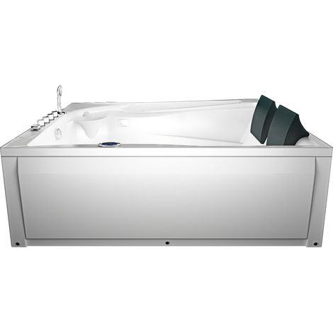 Whirlpool Pool Badewanne Wanne W12H-TH-B 180x135cm passive Schlauch-Reinigung (1/5)