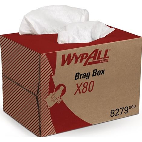 WYPALL  paño  X80  8279  L424xB282ca.mm  blanco  1-capa  caja  -  8279 (1/3)