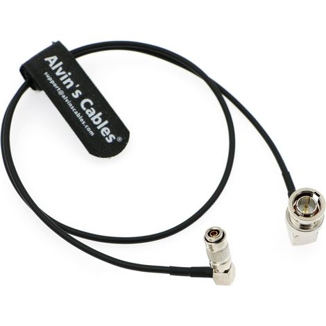 Câble coaxial DIN 1.0/2.3 vers BNC 3G Mini BNC mâle vers BNC mâle RG174 75 Ohm HD SDI pour Quad 60 cm  23,6" (1/5)