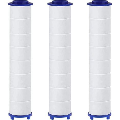 Lot de 3 Filtres en Coton PP avec Billes de Sulfite de Calcium pour HAPPUP Pommeau de Douche, Cartouche Sédiment Filtrée, Filtre Pomme Douche 10,5x2 cm (1/5)