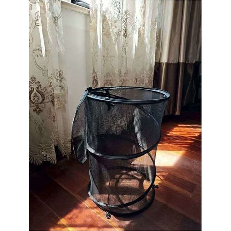 Filet de protection noir (33 x 50 cm) + 4 piquets. Filet rond, pliable et rétractable, idéal pour les plantes de jardin et la protec (1/5)