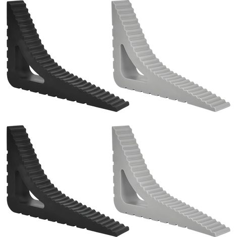 Bloc-porte antidérapant en caoutchouc triangulaire, sécurité porte, cales de porte sol, arrêts de porte noir et gris, pour maison bureau hôtel