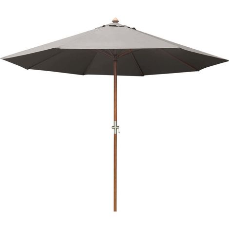 Parasol en bois 300 cm avec manivelle Holly (1/4)