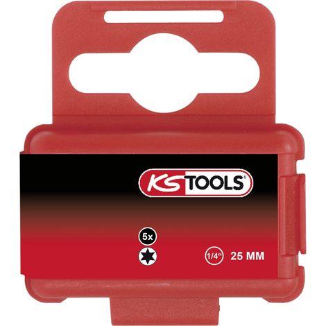KS Tools 1/4 TORSIONpower Bit TX, 25 mm, T9, 5er Pack (1/2)