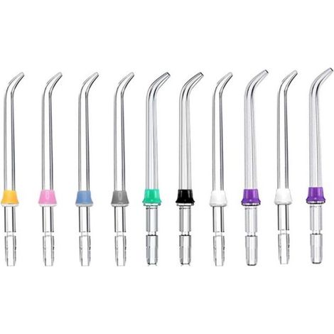 10 Embouts de Jet Classiques de Rechange Compatibles avec les Hydropulseurs Waterpik et Autres Irrigateurs Oraux de Marque.