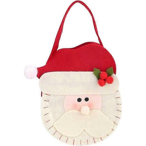 Sachets de bonbons, jolis sacs fourre-tout à bonbons Père Noël, sacs cadeaux de Noël pour enfants (1/5)