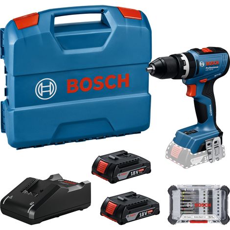 Bosch Professional 18V System Trapano-avvitatore a batteria GSB 18V-65 (incl. 2 batterie GBA 2.0Ah, caricabatteria GAL 18V-40, 1 set avvitatori CA, L-Case) (1/5)
