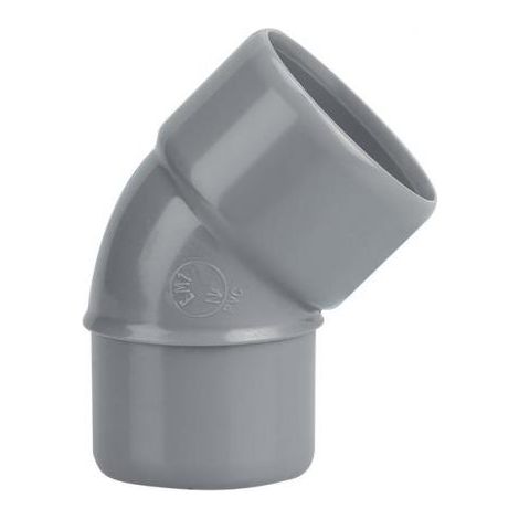 Coude PVC Mâle Femelle 45° D50 - WAVIN - 3025944