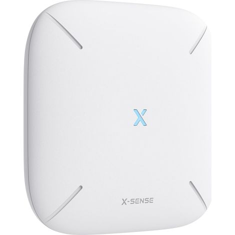 X-Sense Estación base Smart Home, refuerza tu red de seguridad doméstica con hasta 50 dispositivos (humo, calor, monóxido de carbono, detectores de insonorización, rastreador de humedad, etc.), se