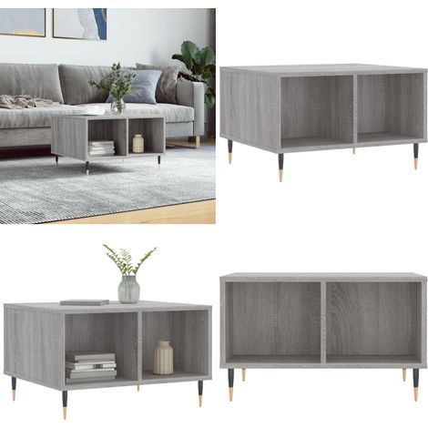 Couchtisch Grau Sonoma 60x50x36,5 cm Holzwerkstoff - Couchtisch - Wohnzimmerstil - Grau - Holzwerkstoff - Metallgestell - Home & Living (1/5)