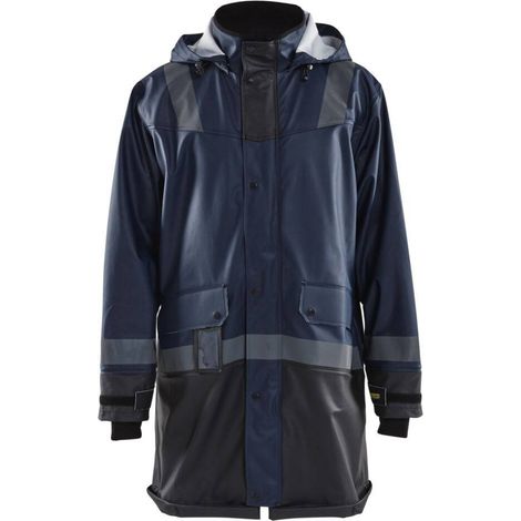 Manteau de pluie niveau 2 4321 - Marine foncé/Noir XS (1/2)