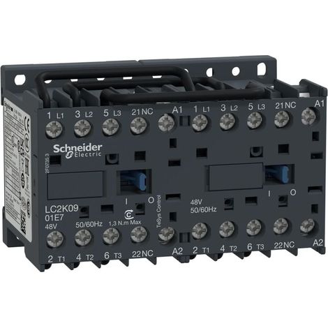 TeSys LC2K - contacteur inverseur - 3P - AC-3 440V - 9A - bobine 48Vca  - LC2K0901E7