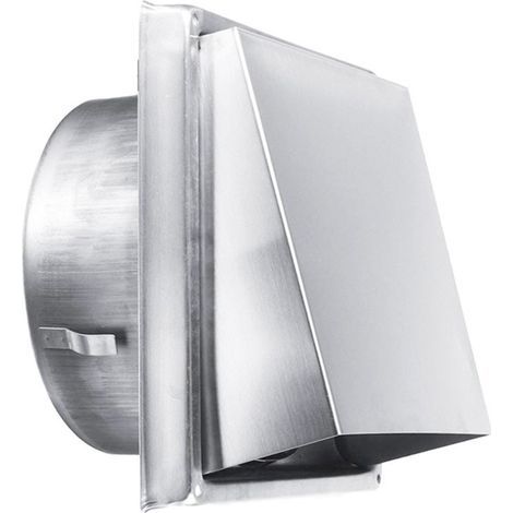 Grille d'Aération en Acier Inoxydable 150 mm -Résistante aux Intempéries sans Clapet Anti-Retour-Parfaite pour Sèche-linge,Hottes, Ventilations,Conduits d'Échappement (1/5)