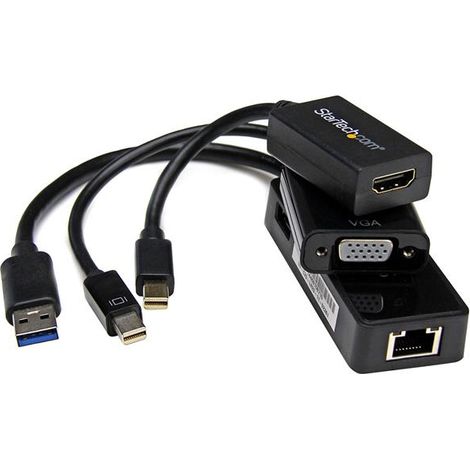 StarTech.com MSTP3MDPUGBK - Kit adaptateur HDMI / VGA / Gigabit Ethernet pour tablette Microsoft Surface Pro 3