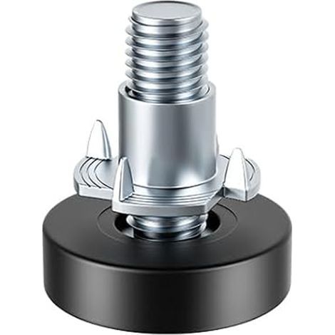 Lot de 16 pieds de nivellement réglables en hauteur, filetage M6, robustes, avec écrous en T, pour protection du sol des chaises et des tables (1/4)