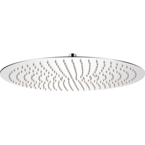 Tête de douche plongeante ronde en acier inoxydable diamètre 50 cm