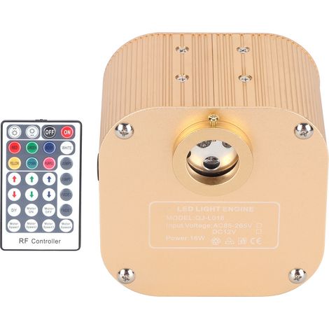 Pilote source lumineuse 16W pour plafond étoilé fibre optique LED, décoration maison voiture, AC85-265V (1/5)