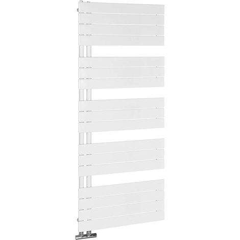 Aqualine – Sèche-serviettes mixte 600x1510 mm 775 W – Acier blanc – Installation gauche/droite – DC640T (1/5)