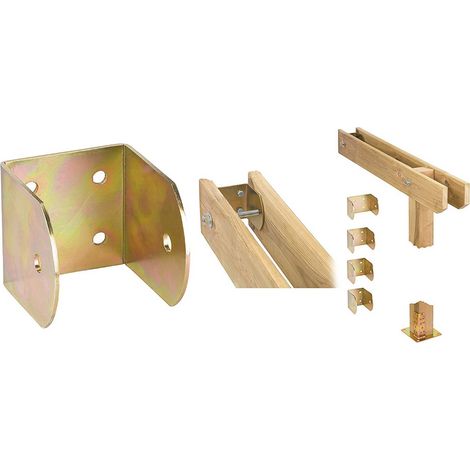 10PZ STAFFA PER PERGOLE ART.758 mm 100 x 95 x 90 (1/2)