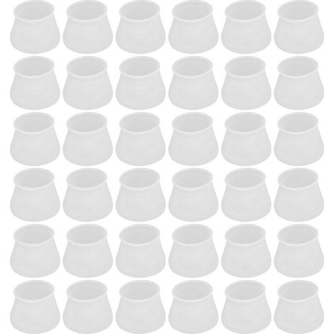 Silikon-Stuhlbeinschoner – Für Hartböden – Passend für runde und eckige Stuhlbeine bis 4 cm – 36er-Packung (1/5)