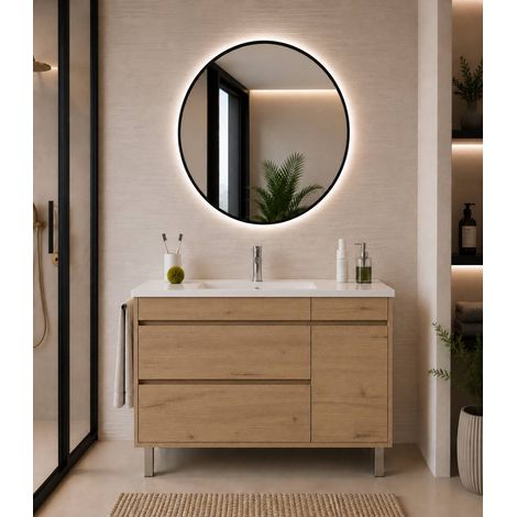 Mobile bagno con lavabo ORIGENBATH CAPRERA senza specchio 120x45 cm 1 vasca estepa