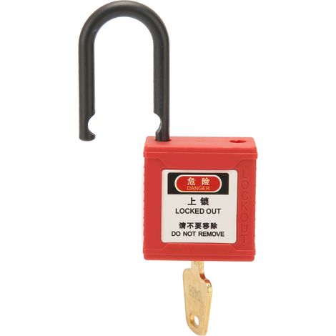 Cadenas de sécurité anti-poussière isolant pour poutres industrielles en acier, avec 1 clé pour l'industrie (1/5)