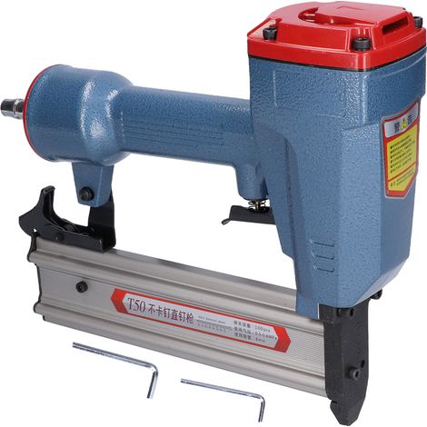 Cloueur pneumatique T50DC, agrafeuse à air pour clous de 15-50mm, finition bois et décoration intérieure (1/5)