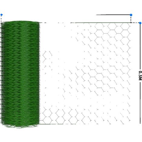 Clôture en treillis métallique, revêtement en PVC, installation flexible, LJW-0.5MX25M (1/2)