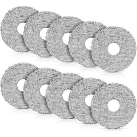10er-Pack Wischpads für Dreame L10s Ultra Gen 2 / Mova E30 Ultra / L10s Pro Ultra / X40 Ultra / X40 Master / L40 Ultra / X50 Ultra Komplettes Zubehör für Saugroboter, Mikrofaser-Reinigungspads (1/4)