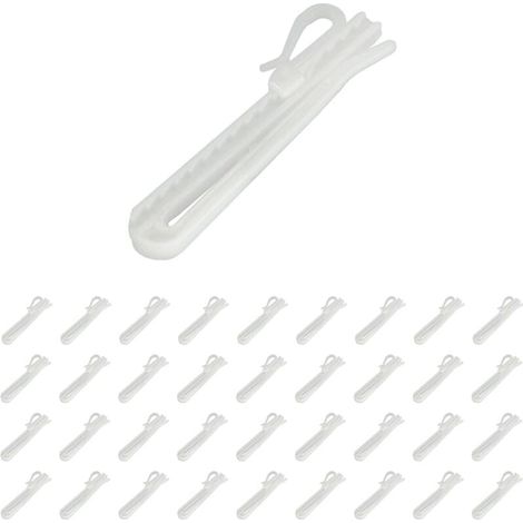 Lot de 36 Crochets de Levage pour Rideaux(8.5cm) (1/4)