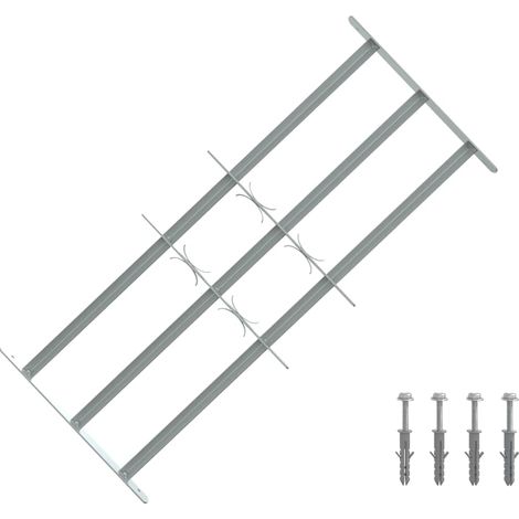 Grille réglable de sécurité de fenêtres et 3 barres 700-1050 mm (1/4)
