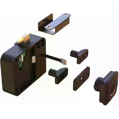HONORNIC - 1/3 verrous biométriques sans clé à empreinte digitale pour meubles, tiroirs, armoires et penderies. (1/5)