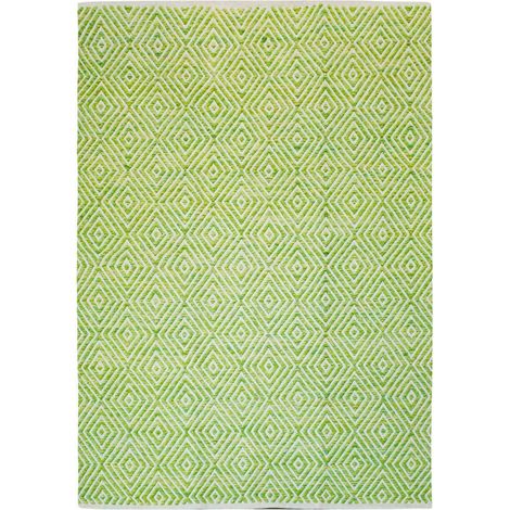 Tapis fait main 310 vert appetizer - 80 x 150 cm (1/4)