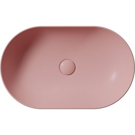 Vasque à poser PURA en céramique 60x37cm, blush mat (1/2)