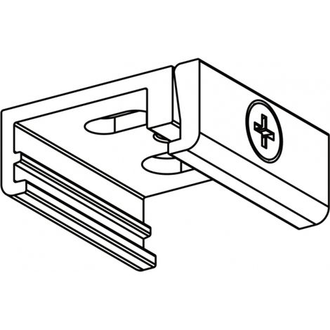 elemento de montaje de techo molto luce skb12 orificios largos negro
